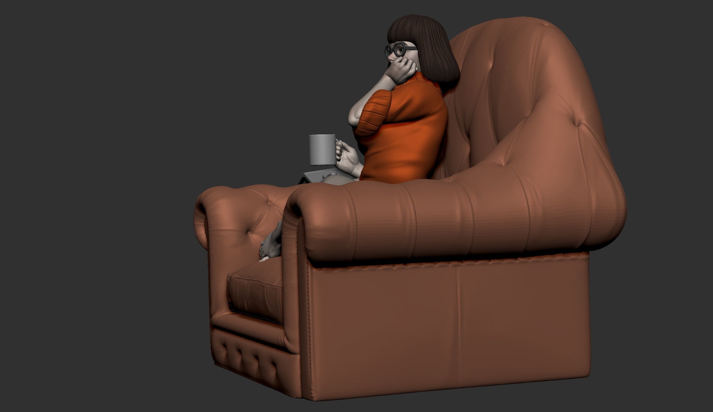 Velma Sofa 3D print model_4