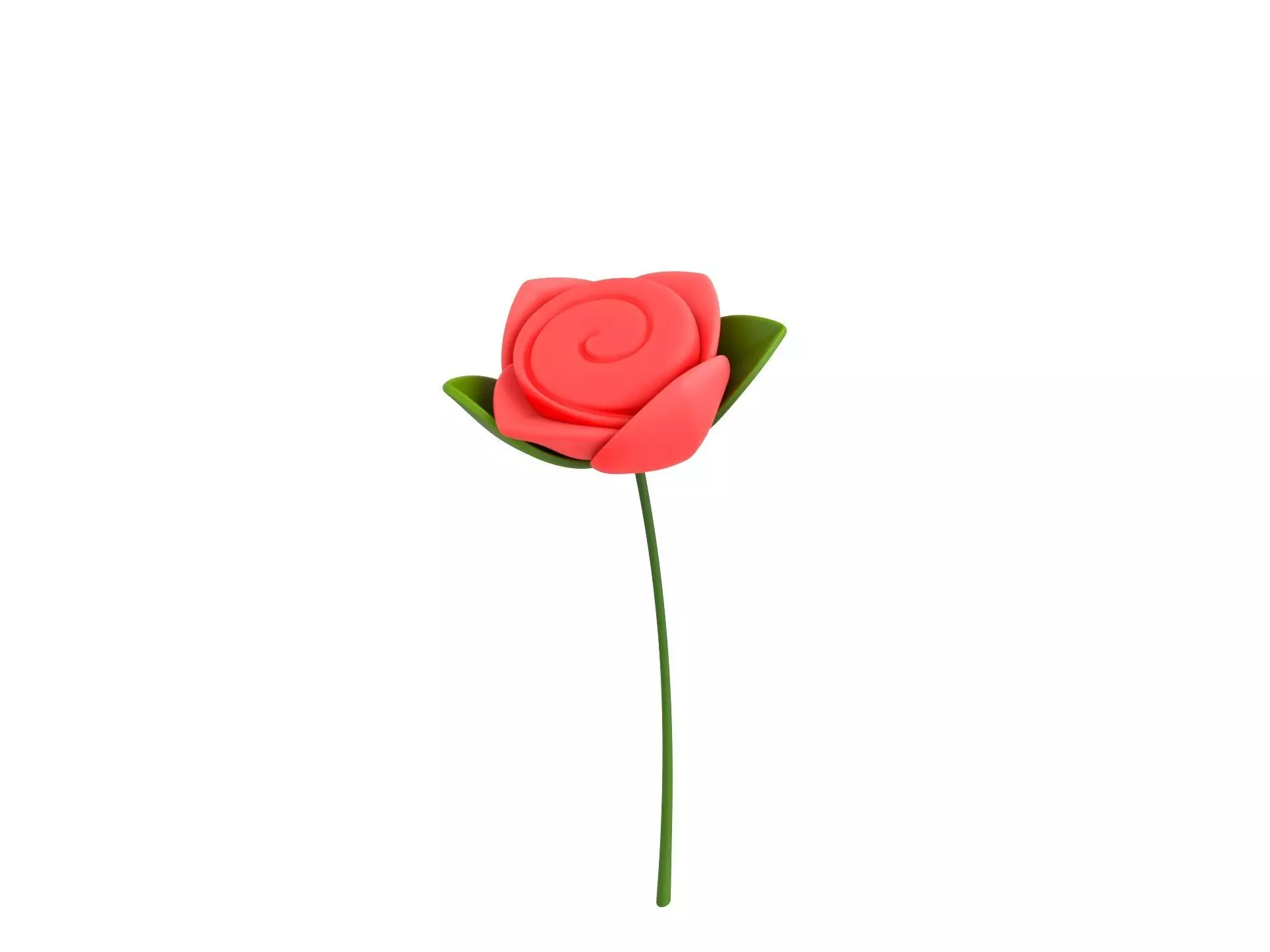 Prop007 Cartoon Rose 3D model
