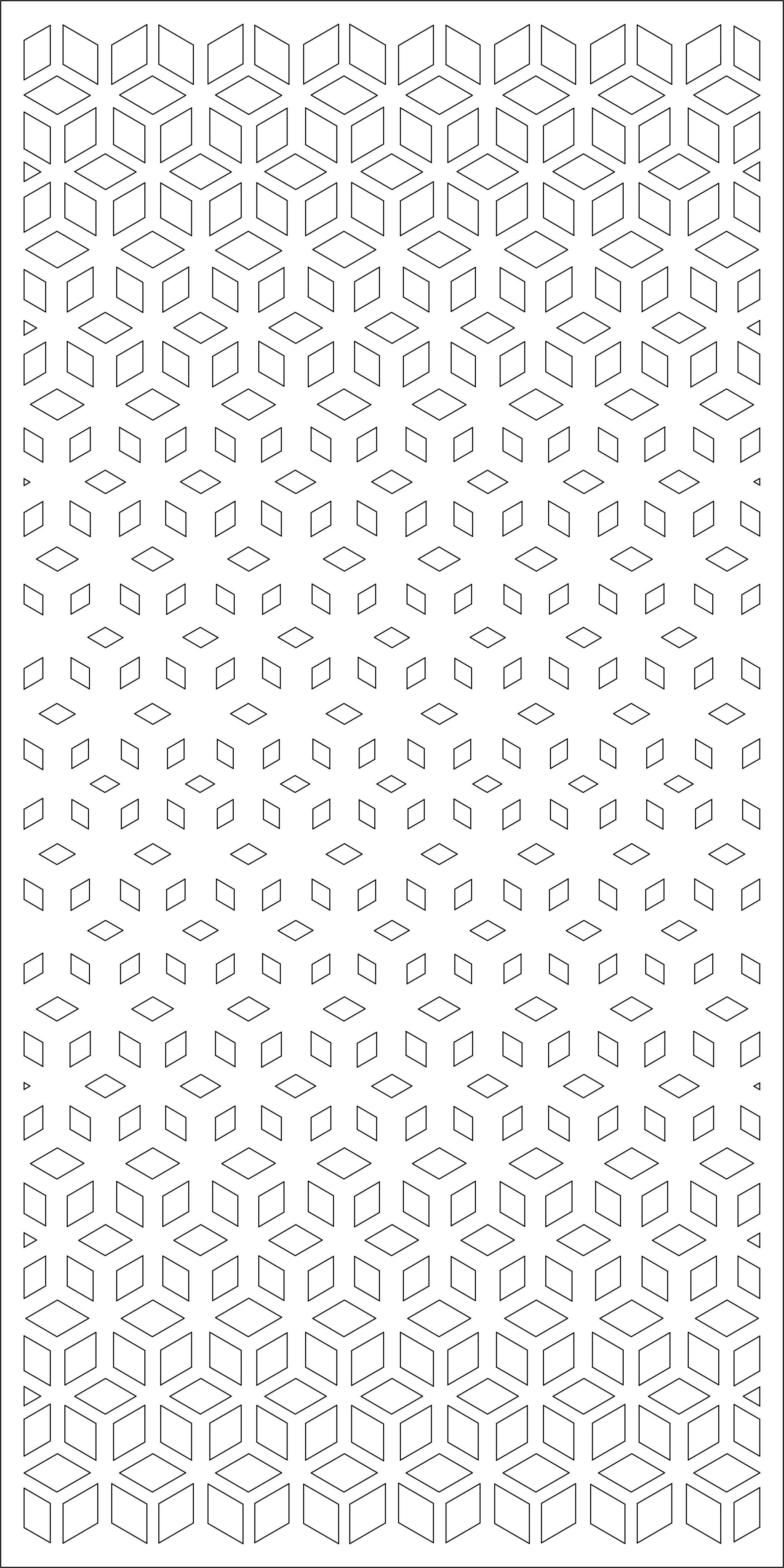 Partition set of three glass panels 3D model_3