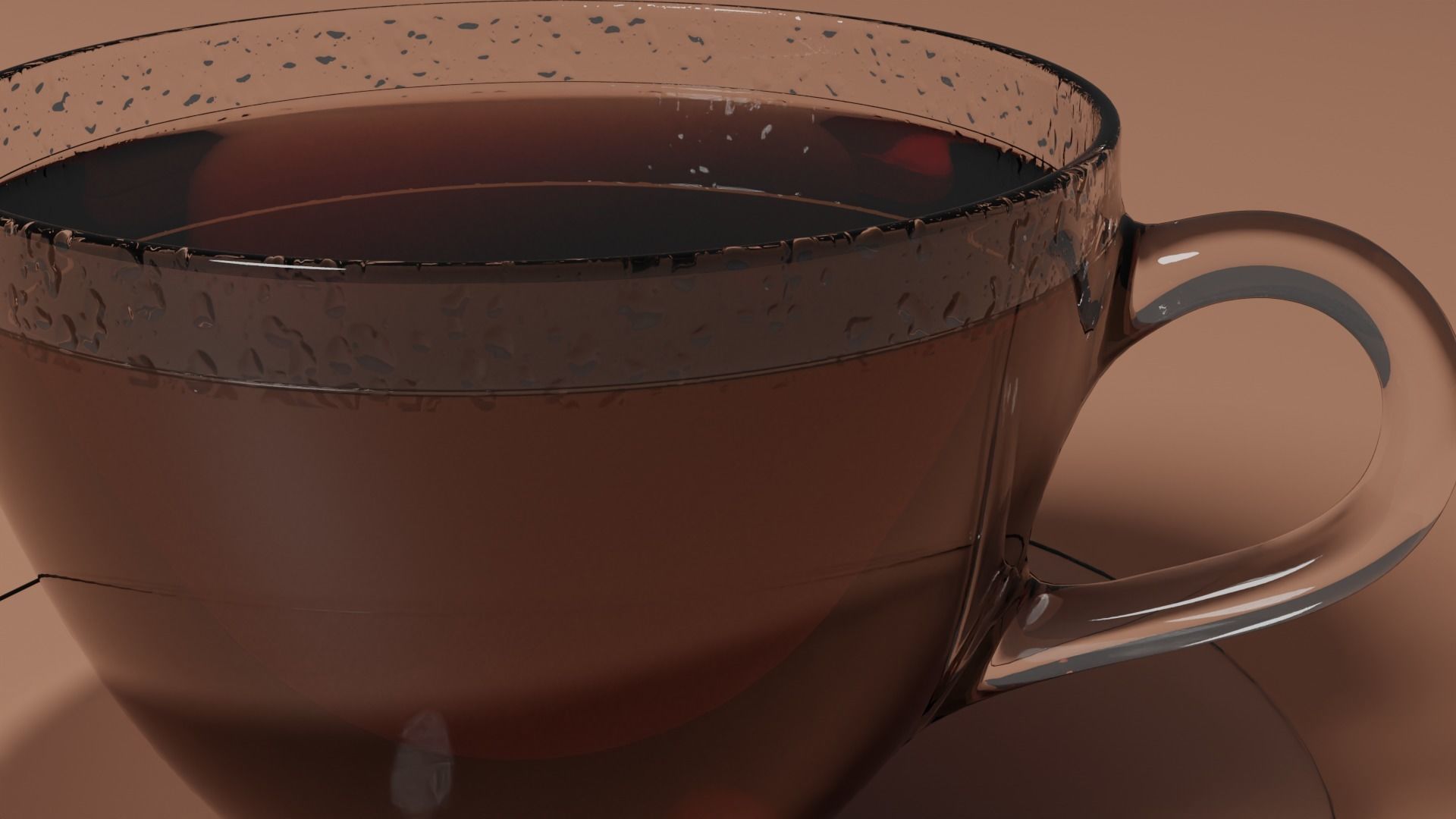 Cup of Tea Low-poly 3D model_5