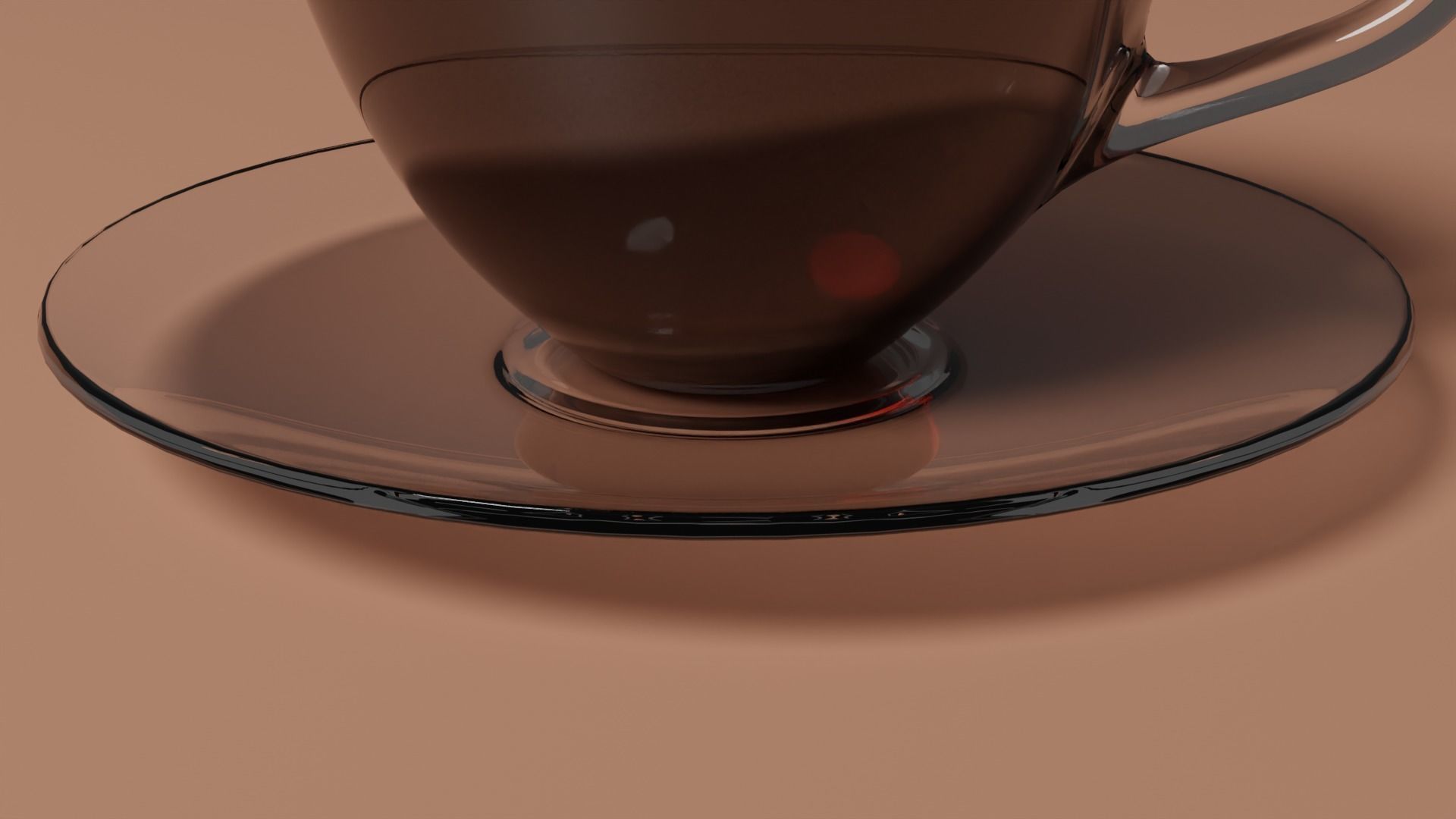 Cup of Tea Low-poly 3D model_2