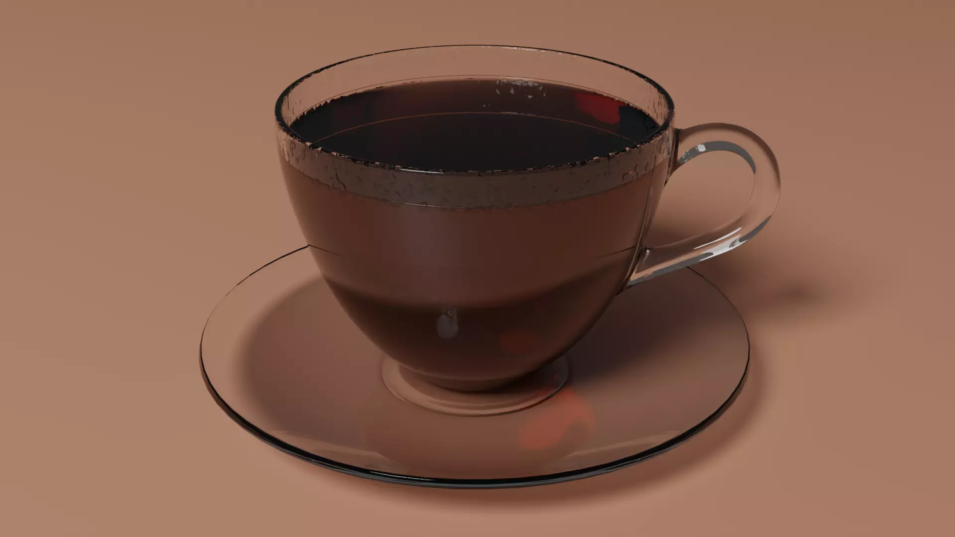Cup of Tea Low-poly 3D model_0