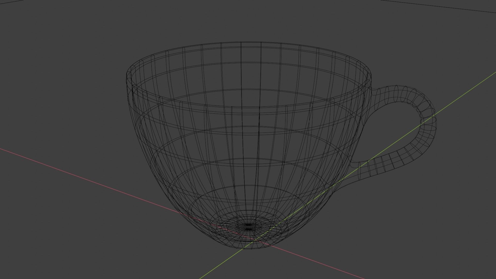 Cup of Tea Low-poly 3D model_8