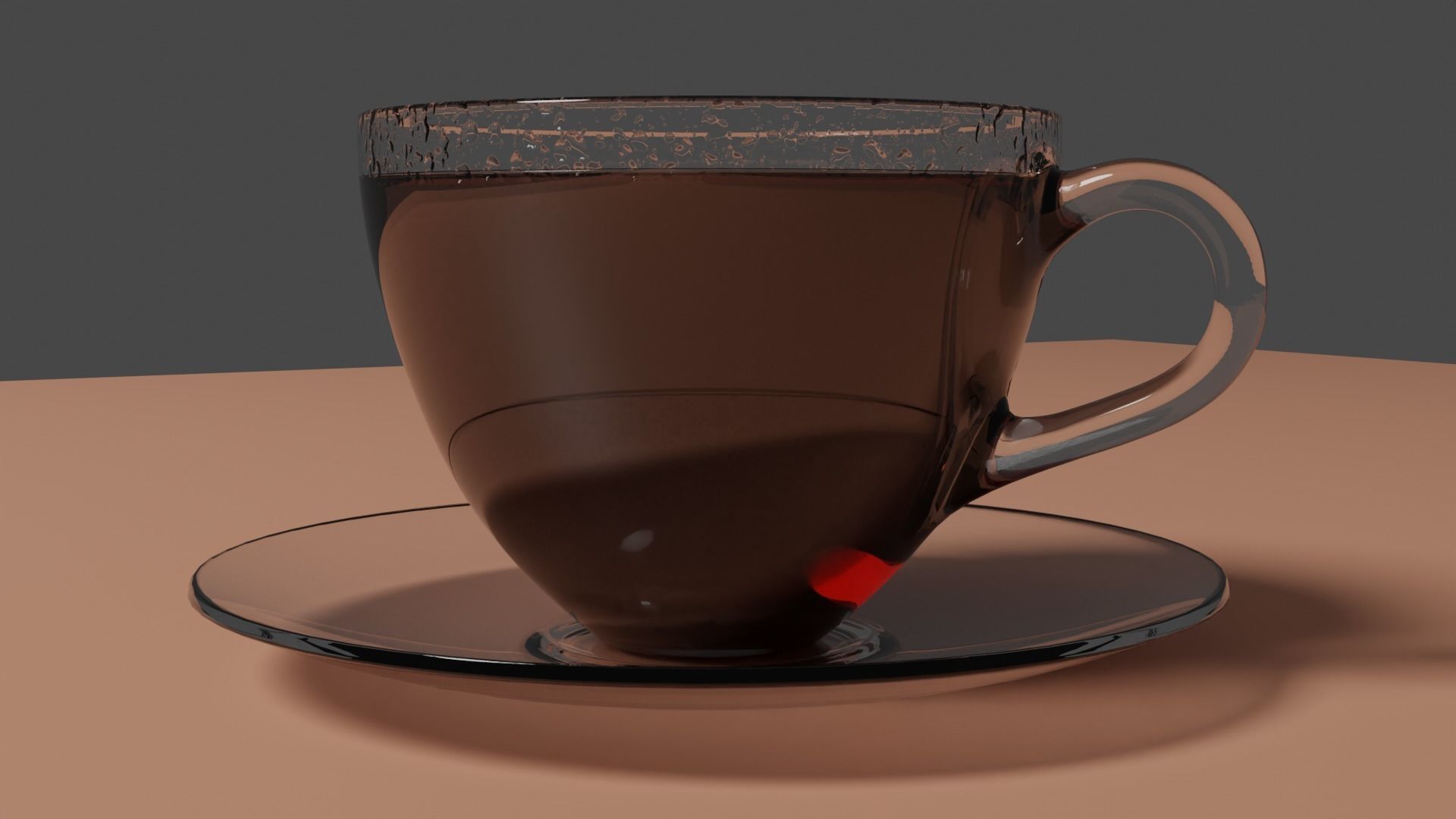 Cup of Tea Low-poly 3D model_4