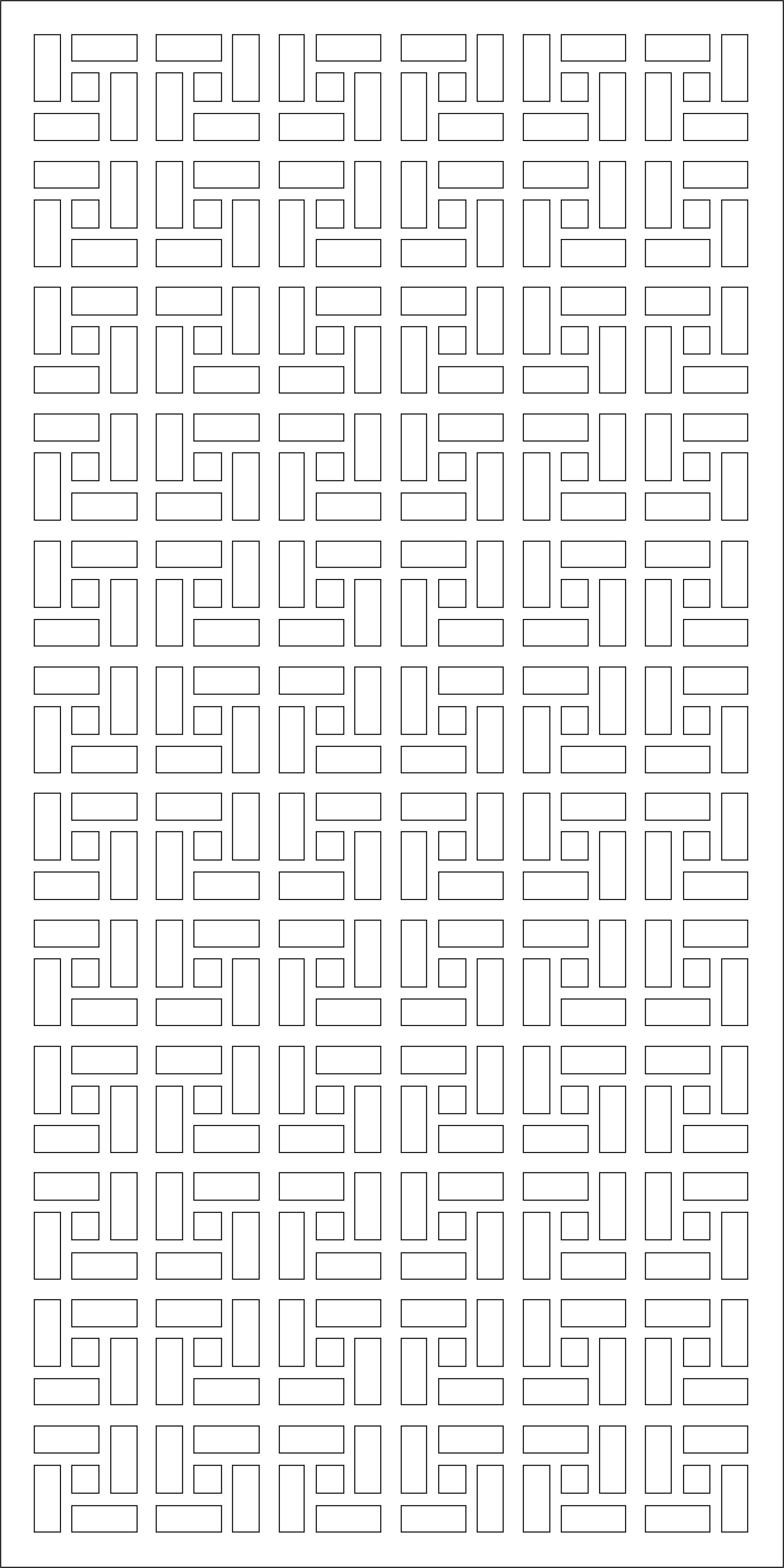 Partition three wooden screens with lattice patterns 3D model_3