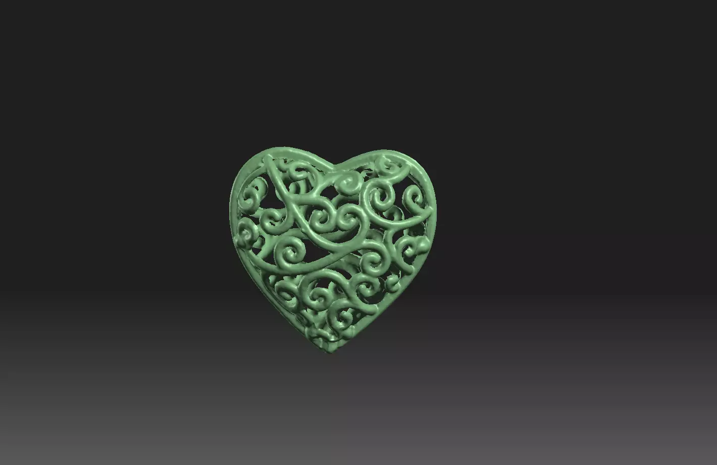 Valentin Heart 3D print model_0
