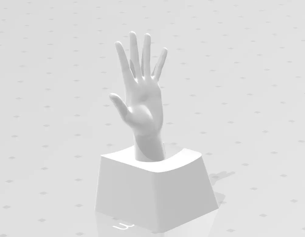 3D PRINT KEYCAP HAND 3 3D print model