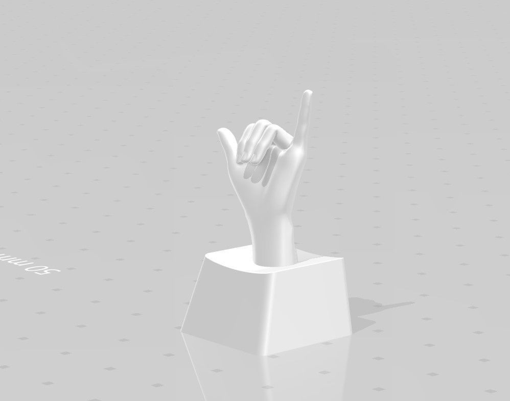 3D PRINT KEYCAP HAND 5 3D print model_5