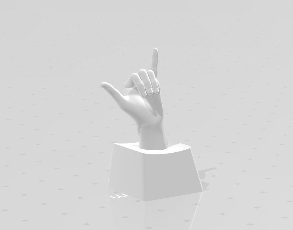 3D PRINT KEYCAP HAND 5 3D print model_1