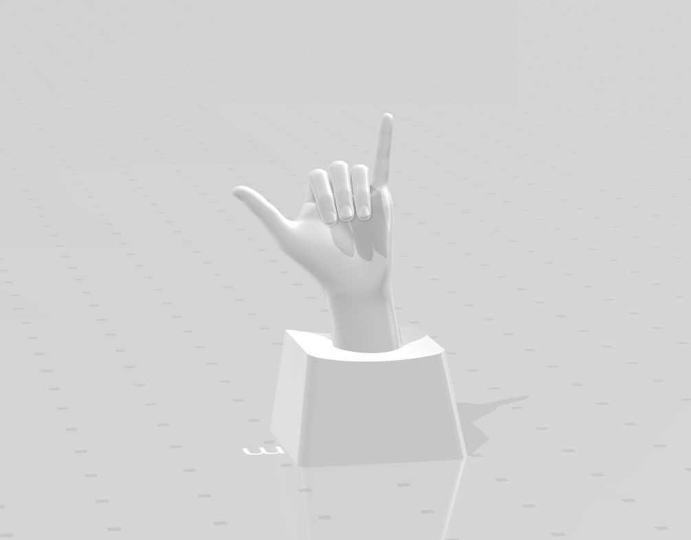3D PRINT KEYCAP HAND 5 3D print model_3