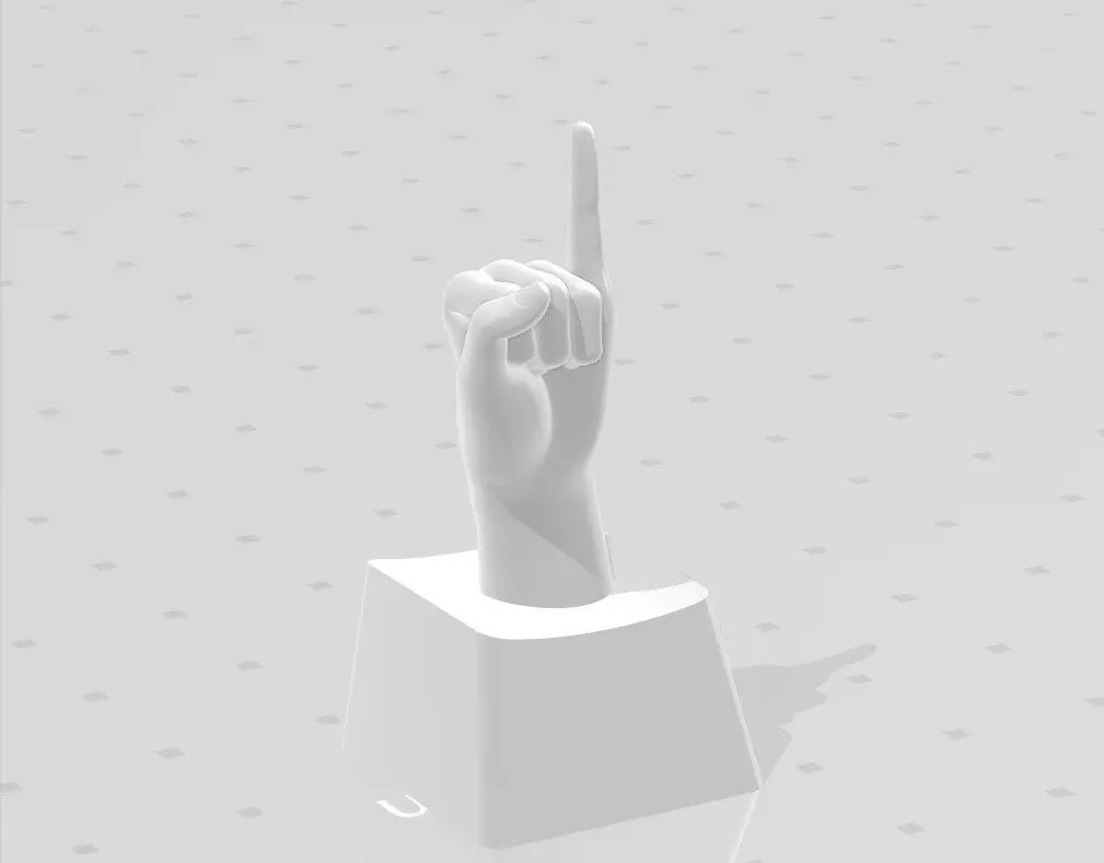 3D PRINT KEYCAP HAND 6 3D print model