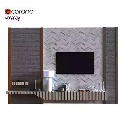 tv wall set 014