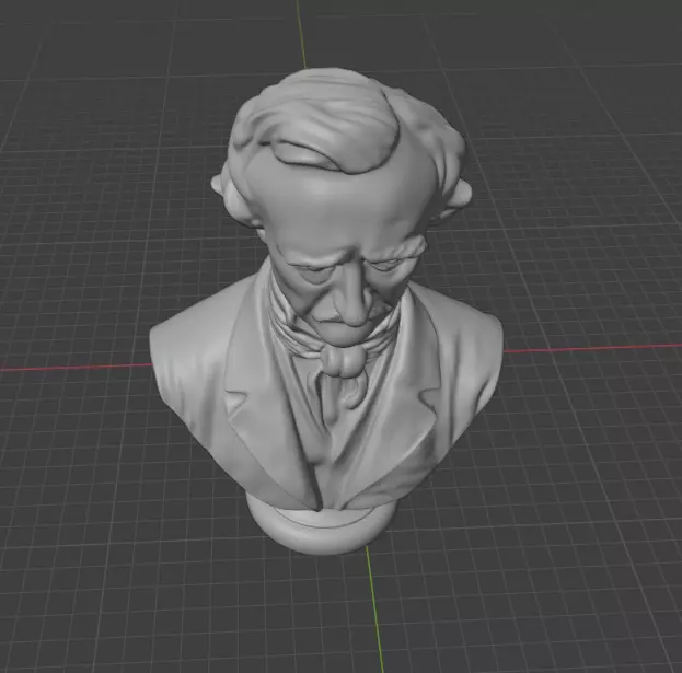 Edgar Allan Poe 3D print model_12