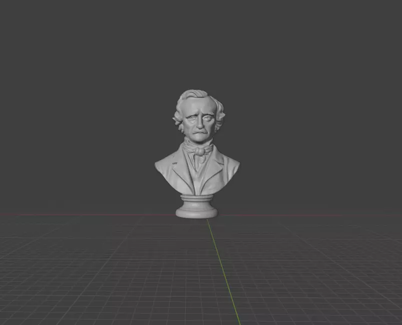 Edgar Allan Poe 3D print model_11