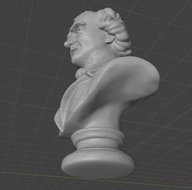 Edgar Allan Poe 3D print model_4