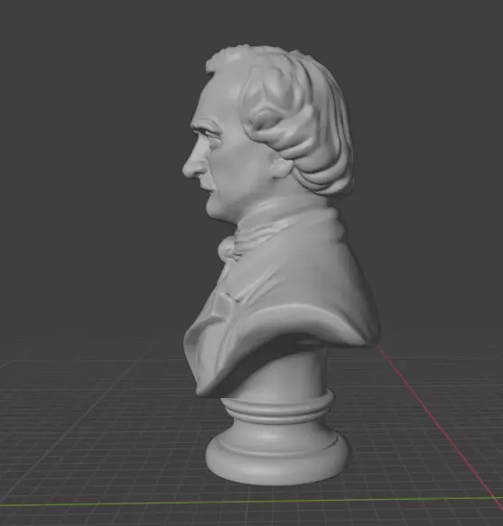 Edgar Allan Poe 3D print model_3