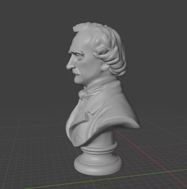 Edgar Allan Poe 3D print model_27