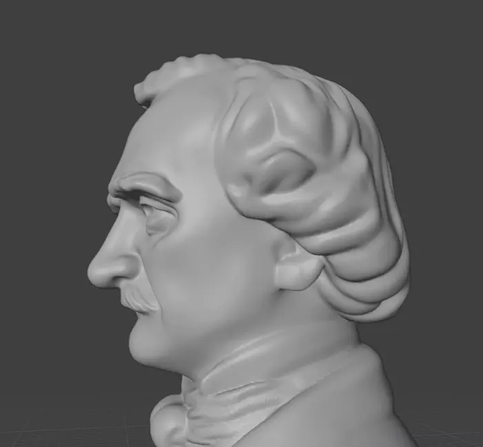 Edgar Allan Poe 3D print model_16