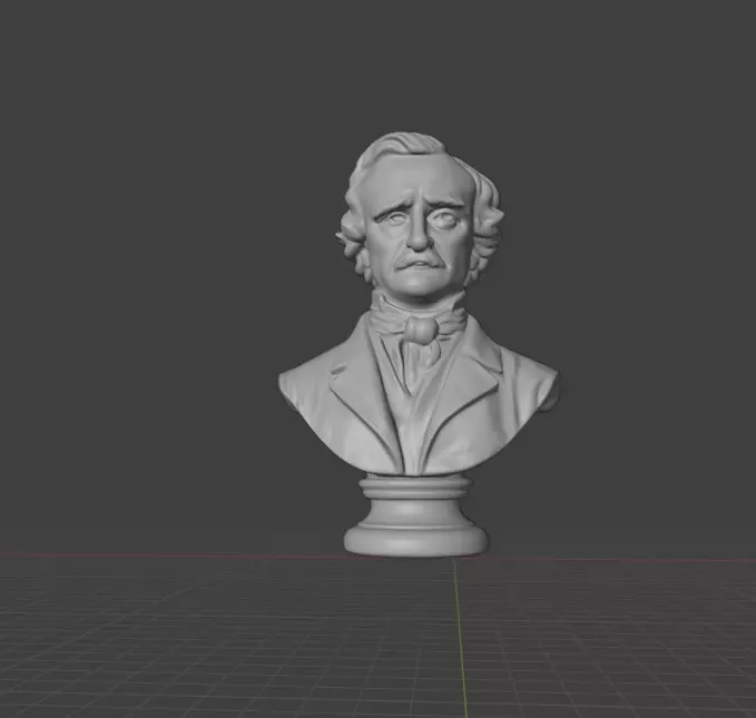 Edgar Allan Poe 3D print model_24