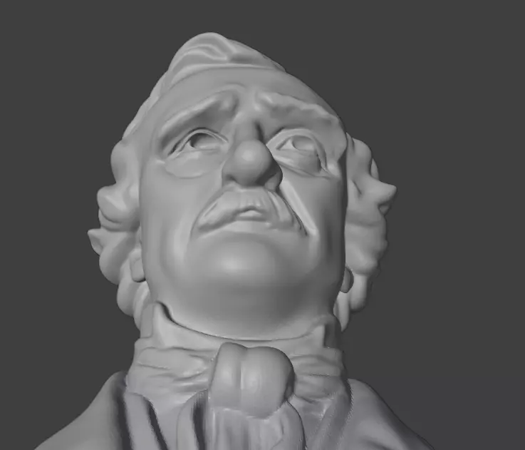 Edgar Allan Poe 3D print model_14
