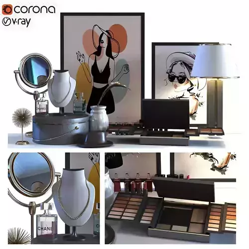 Cosmetics set 016  lowpoly