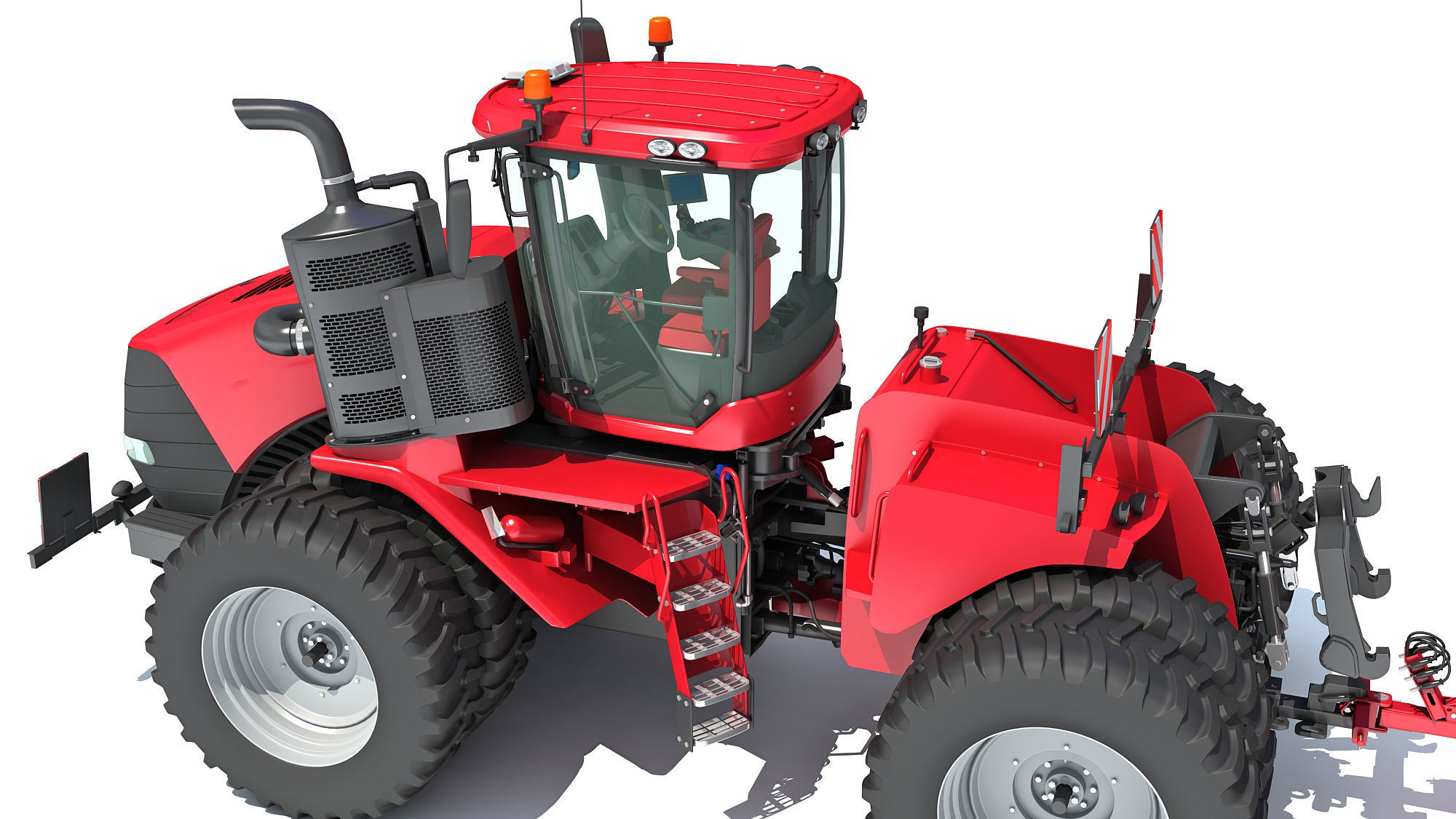 Tractor with Trailed Disc Harrow 3D model_13