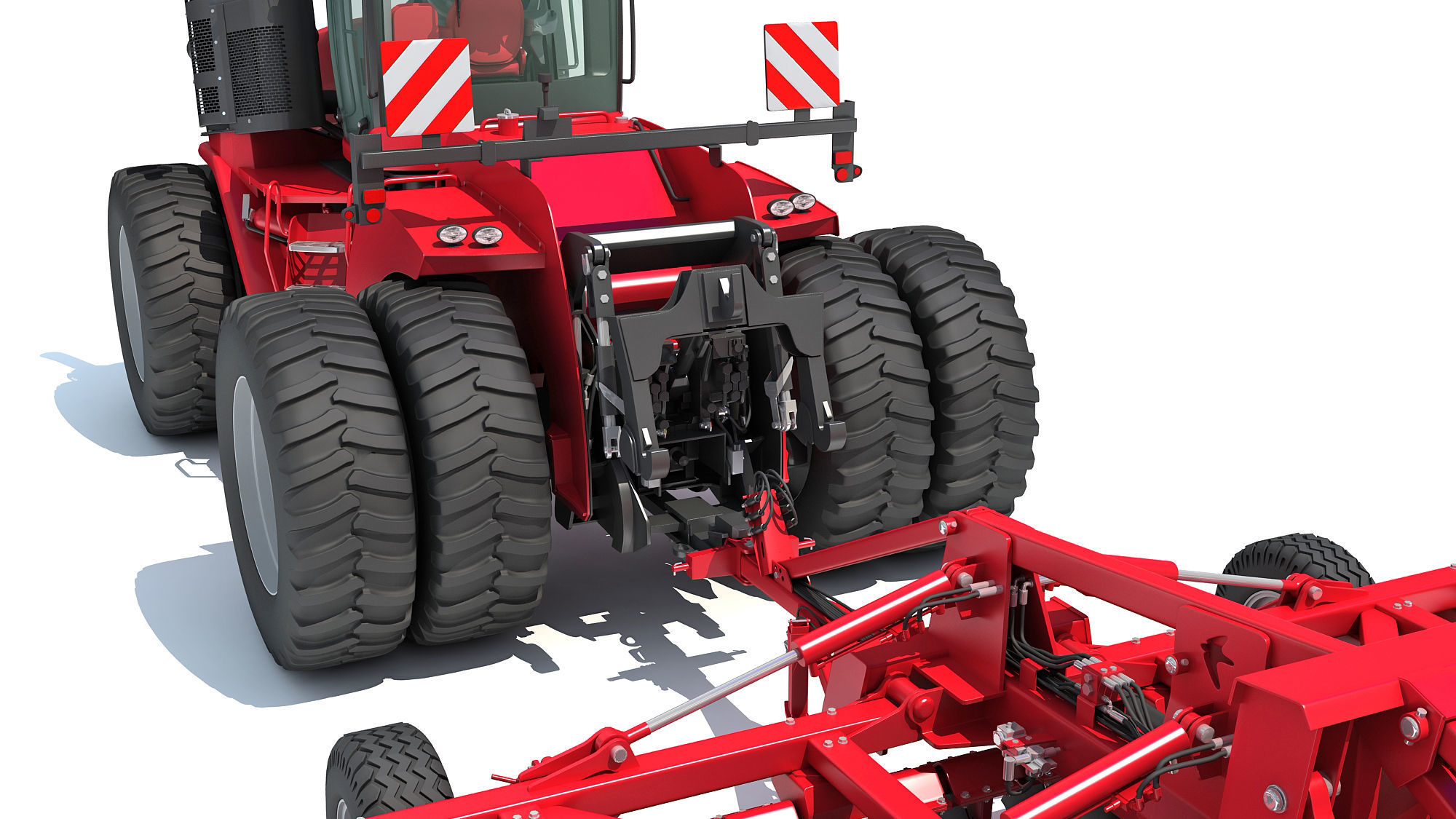 Tractor with Trailed Disc Harrow 3D model_14