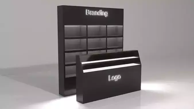 Cosmetics Stand 3D Model 3D model