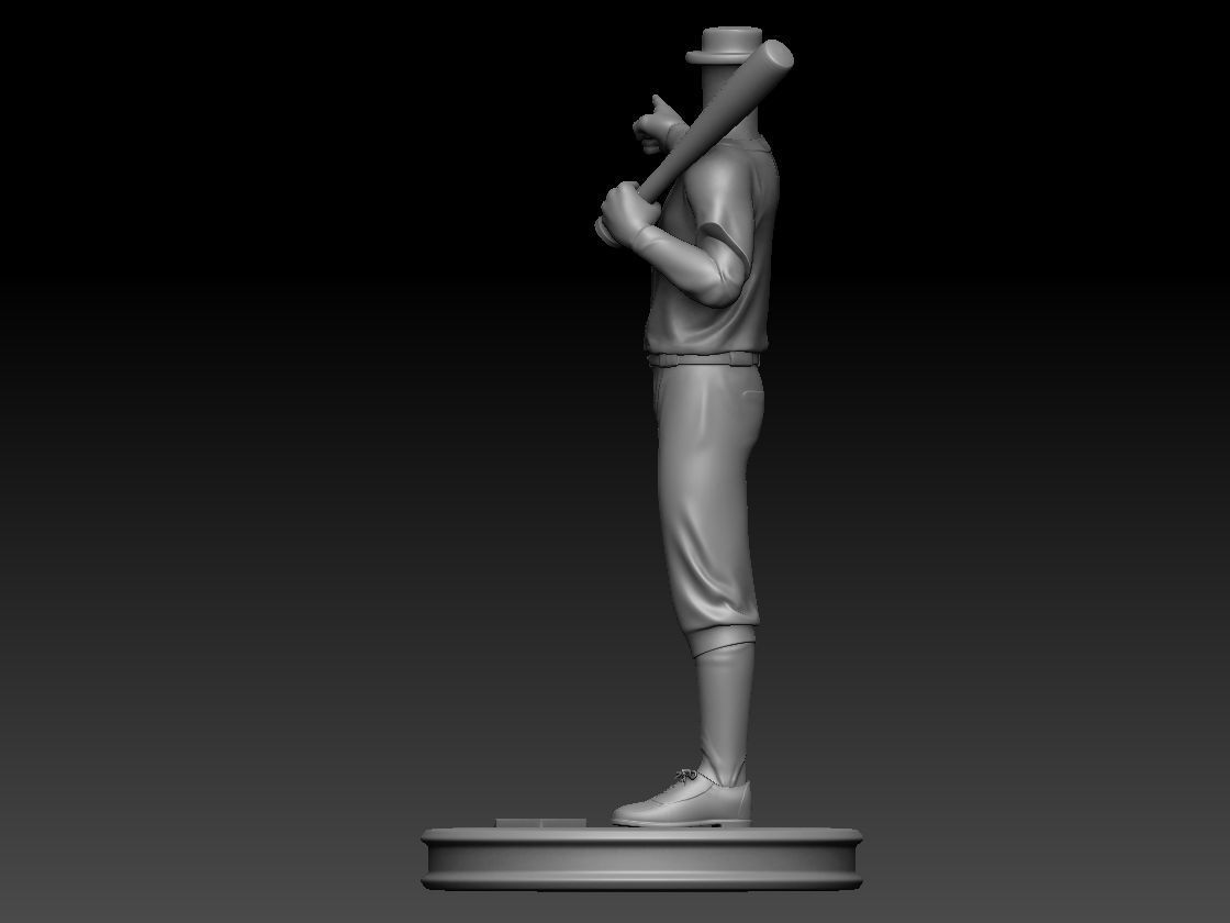3D Printable Baseball player Bubble Head 3D print model_1