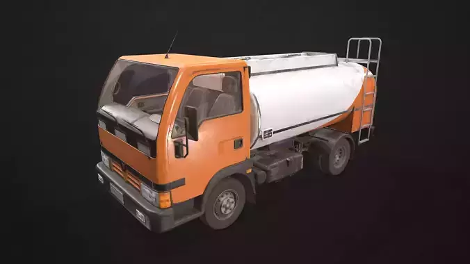 Light Truck Cistern Low-poly 3D model