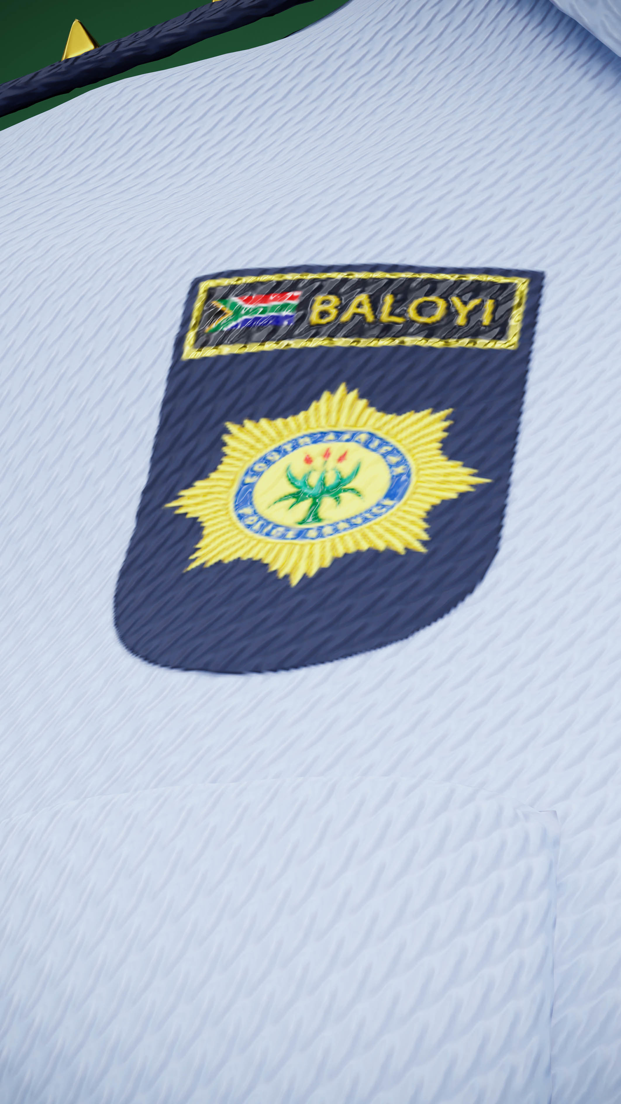 Lady Cop Police Female officer Rigged 3D model_2