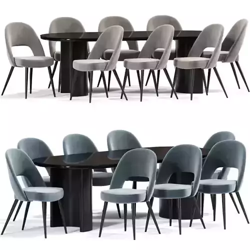 Kmax Modern Dining Chairs Table 3D model