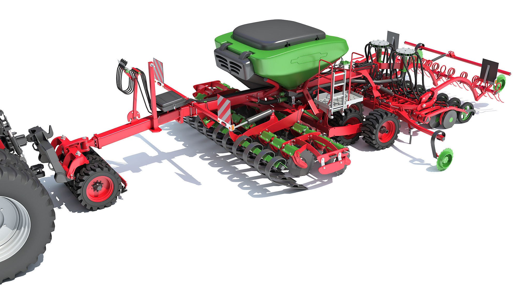 Seed Drill with Articulated Tractor 3D model_12