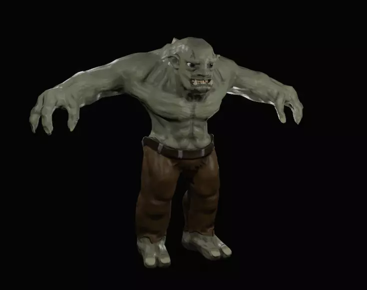 Troll Free low-poly 3D model