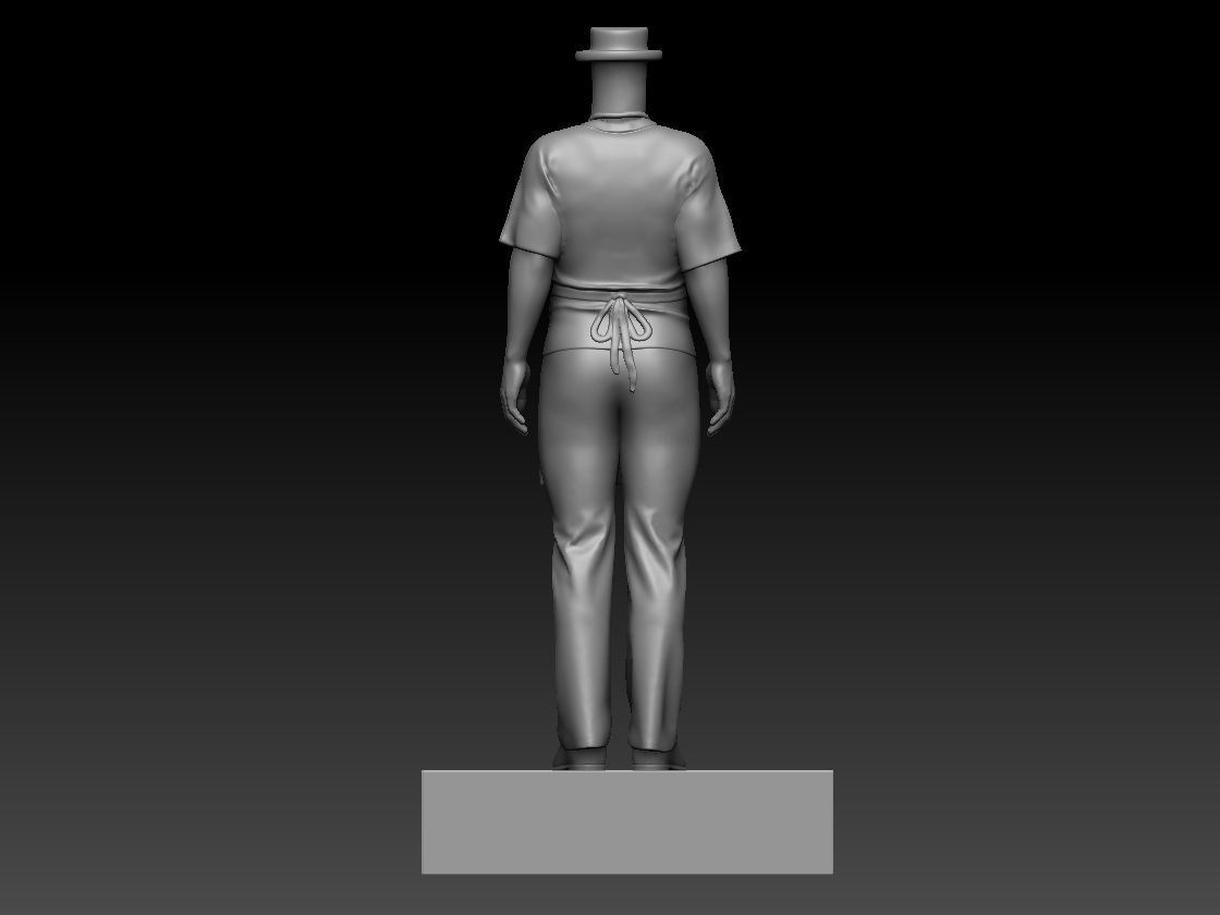 3D Printable Waiter Bubble Head  3D print model_2