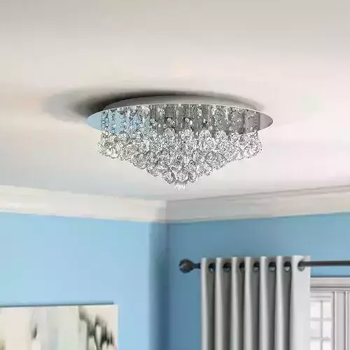 Chrome Teo Light Flush Mount