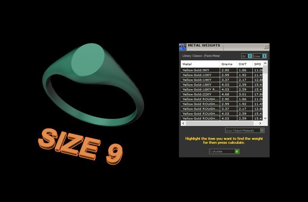 Dainty Thin Signet Ring Vertical Oval Mix Size 3D print model_15