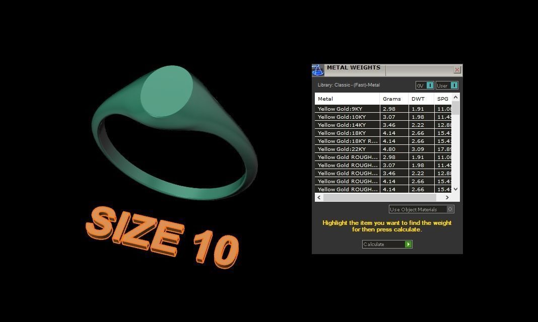 Dainty Thin Signet Ring Vertical Oval Mix Size 3D print model_16