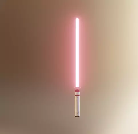 LightSaber - blender Free low-poly 3D model_0