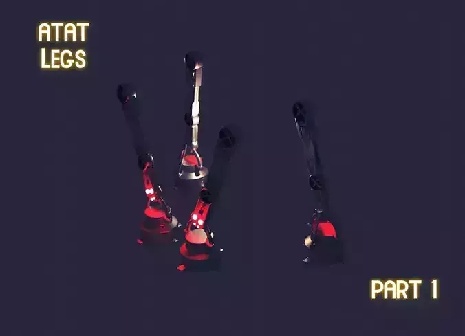 ATAT Legs - bleder Free low-poly 3D model