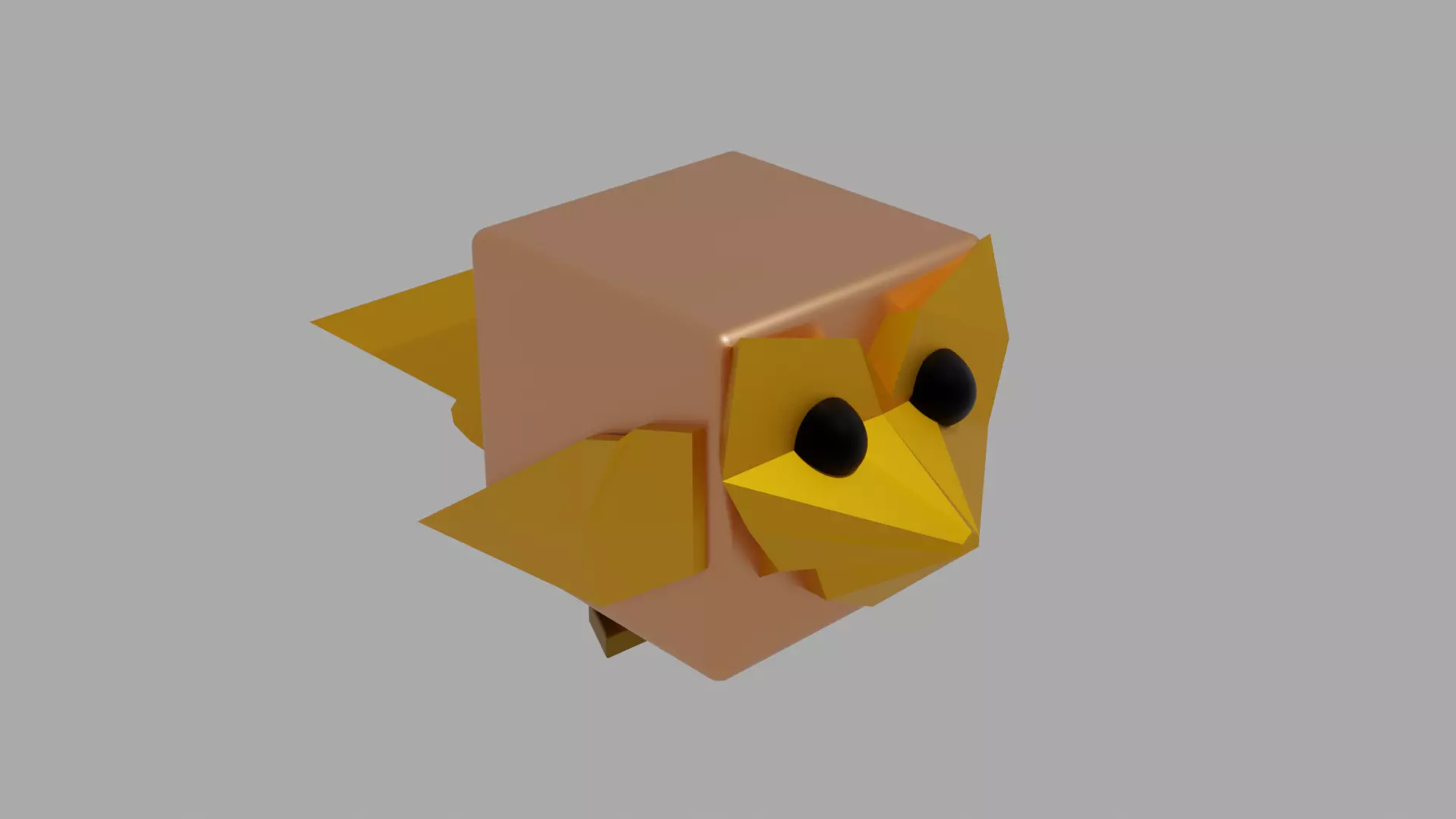 low poly bird in blender Free low-poly 3D model
