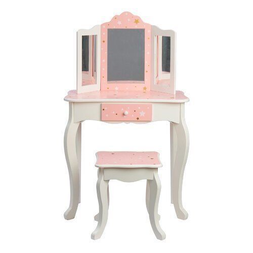 Acmetonia Dressing Makeup Table Chair Set  3D model_2