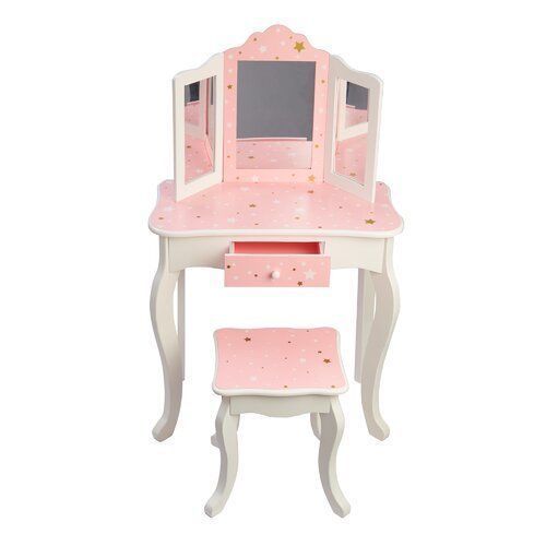 Acmetonia Dressing Makeup Table Chair Set  3D model_1