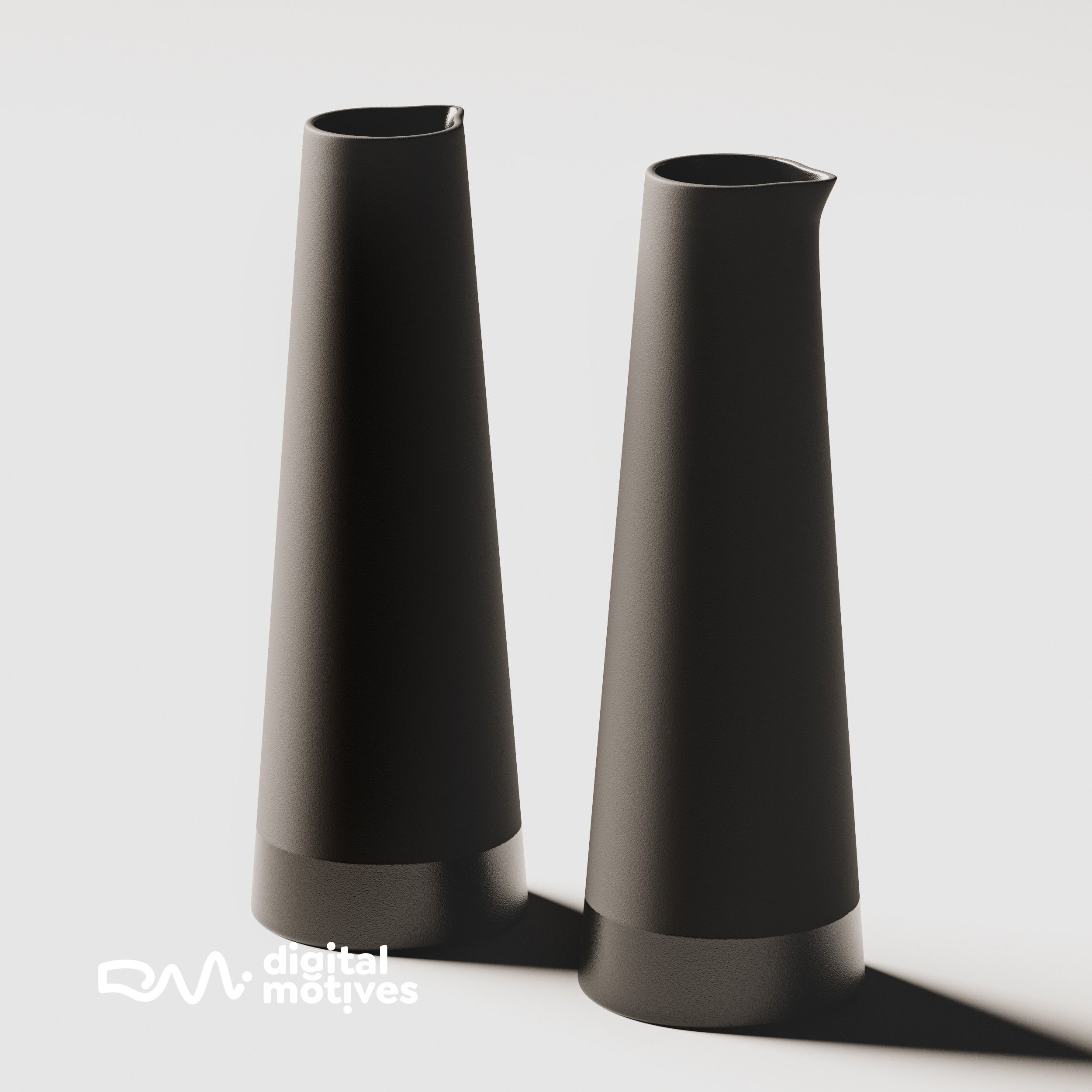 Figs and Black Tableware 3D model_6