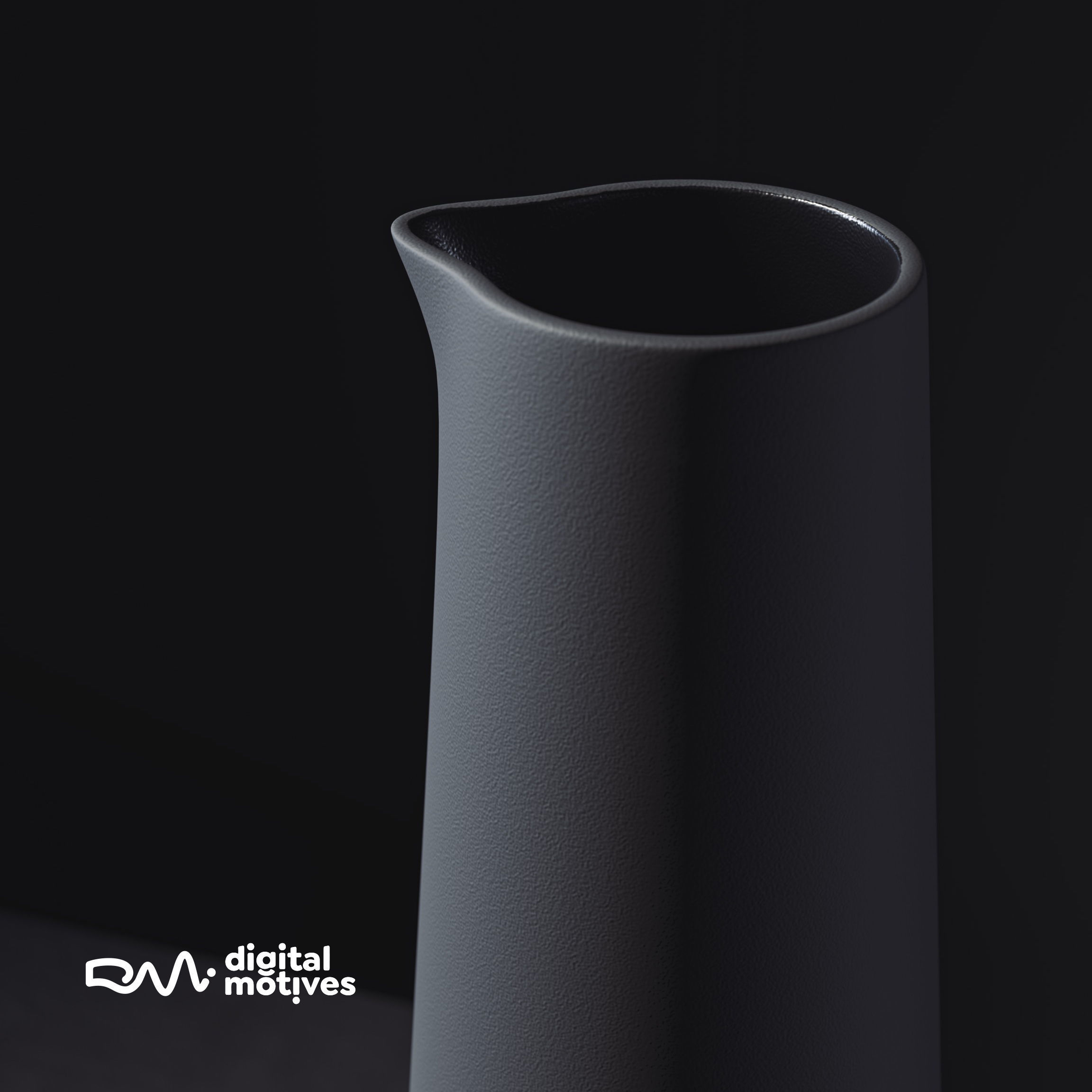 Figs and Black Tableware 3D model_2