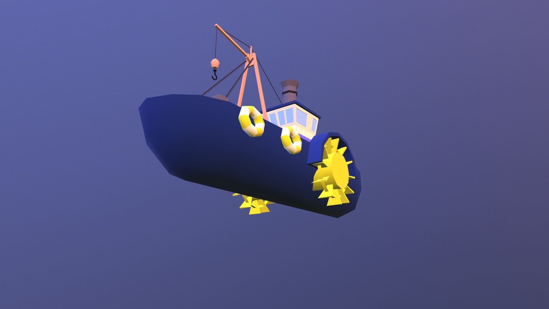 Low poly ships pack Low-poly 3D model_20