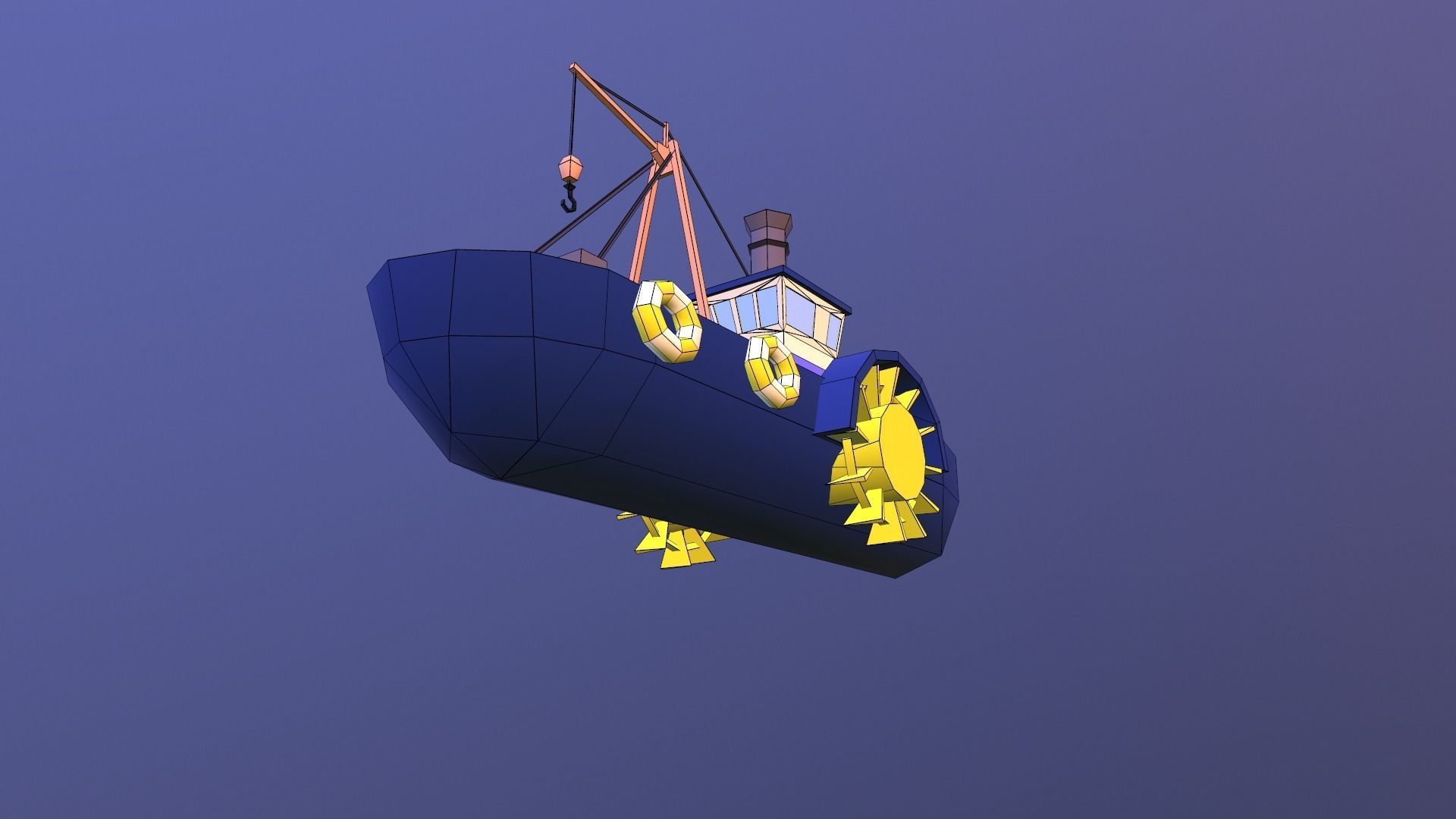 Low poly ships pack Low-poly 3D model_21