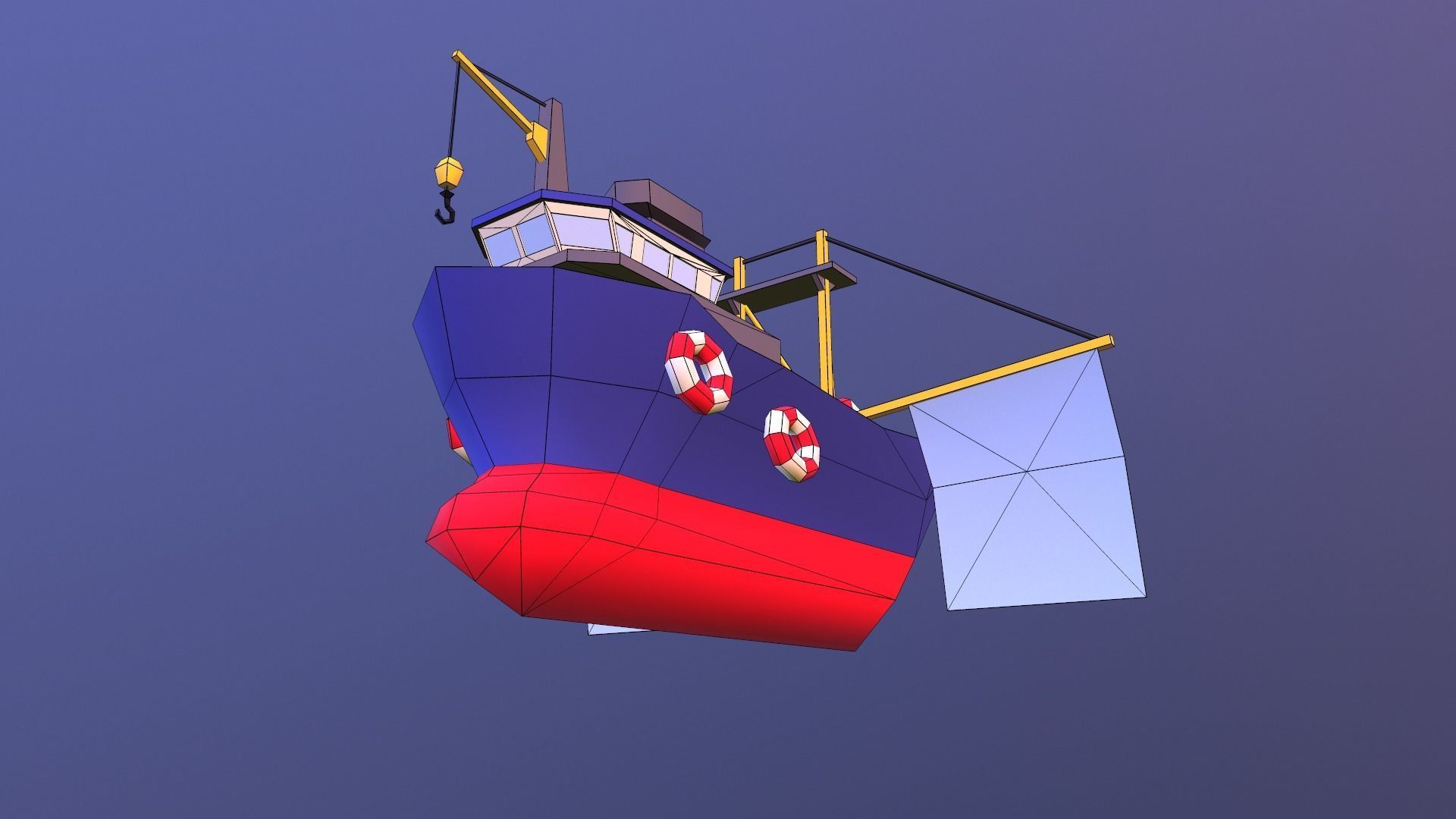 Low poly ships pack Low-poly 3D model_22