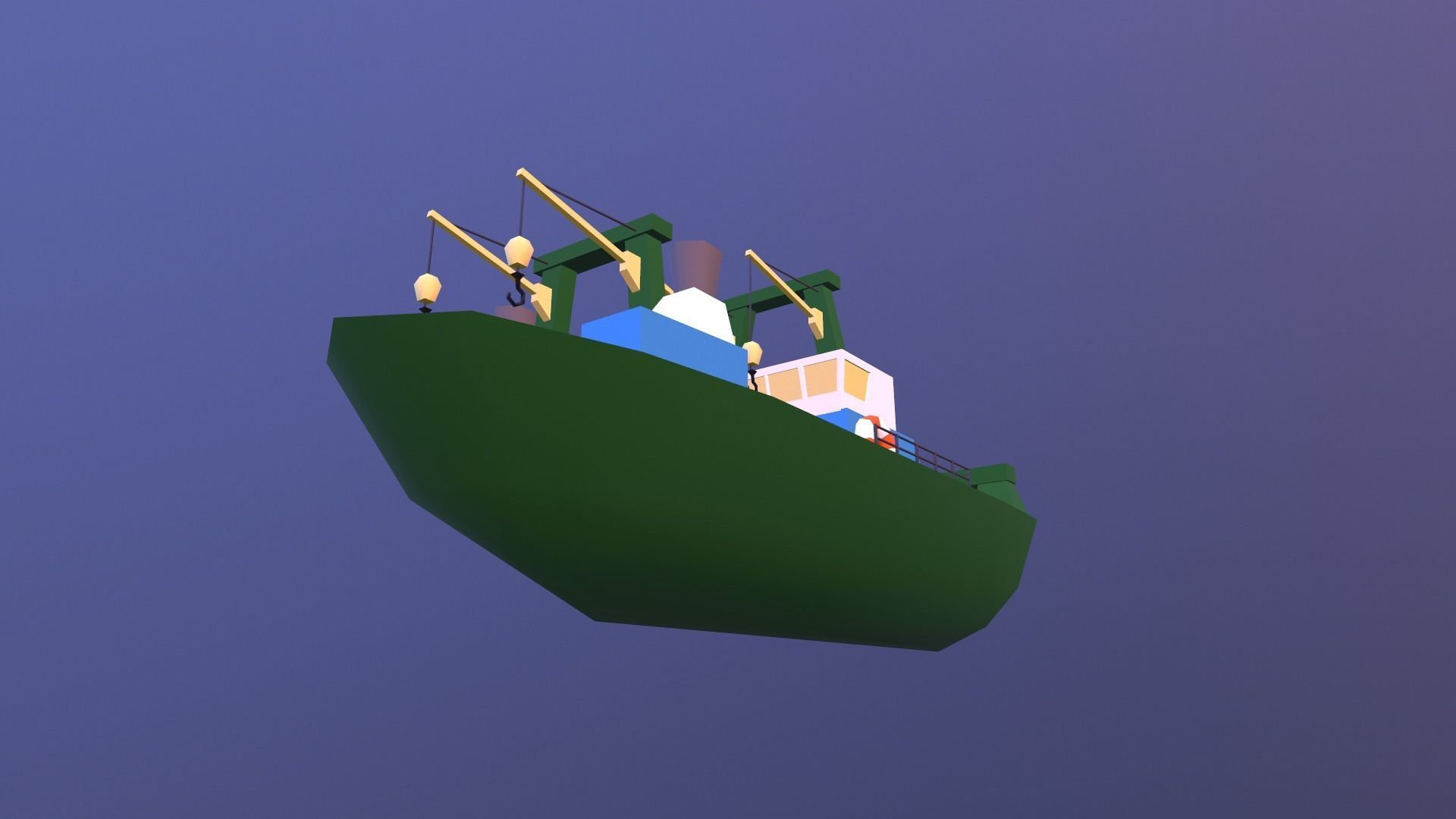 Low poly ships pack Low-poly 3D model_24
