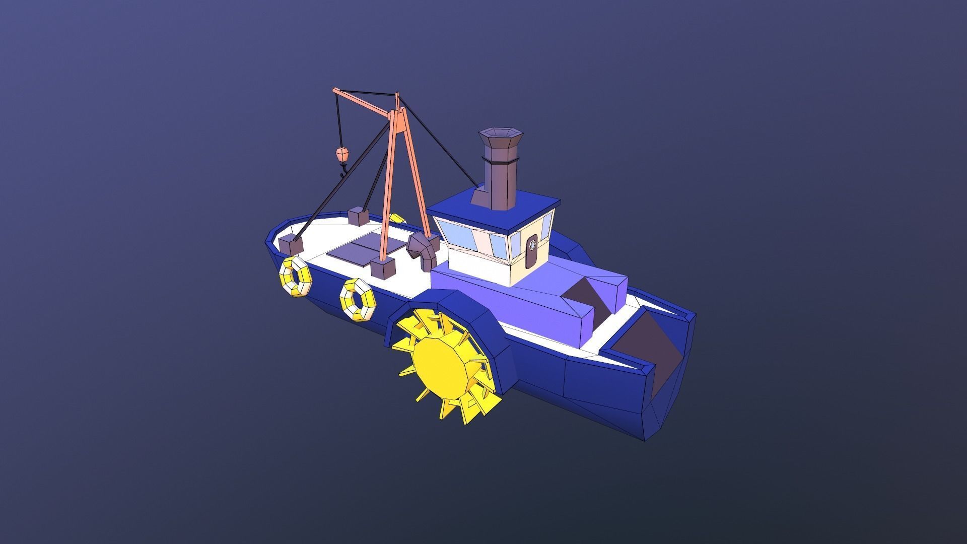 Low poly ships pack Low-poly 3D model_14